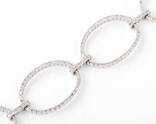 Charger l&#39;image dans la galerie, Bracelet maillons ovales en diamant
