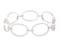 Oval link diamond bracelet
